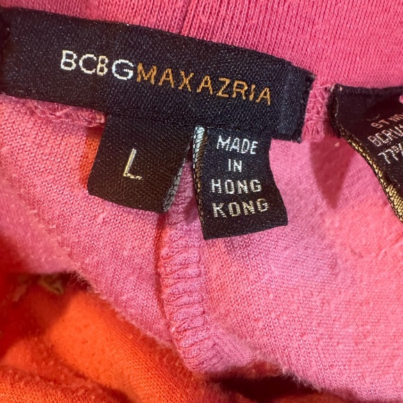 BCBGMaxAzria Pink Floral Velour Sweatpants Sz L - Picture 3 of 8